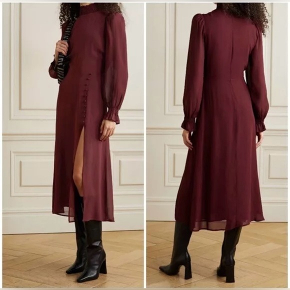 Reformation Stevie Dress in Plum - Picture 5 of 10